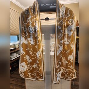 Coach Signature Carriage Scarf NWT